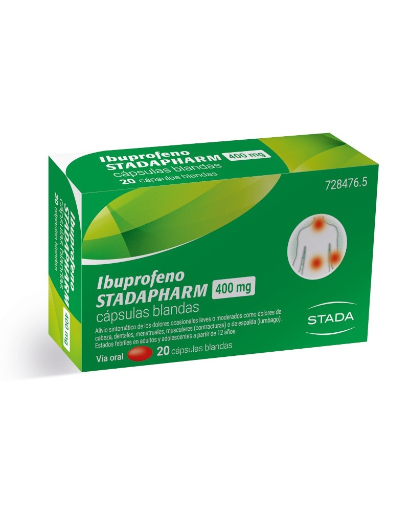 IBUPROFENO STADAPHARM 400 MG 20 CAPS BLANDAS