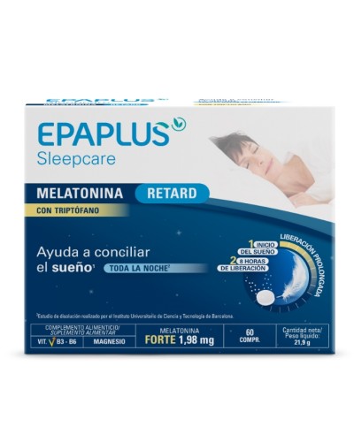 EPAPLUS MELATONINA RETARD C/ TRIPTOFANO  1.98 MG 60 COMPRIMIDOS