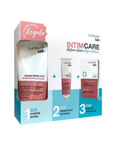 CUMLAUDE INTIMCARE RUTINA CLX HIGIENE + HIDRATANTE + OVULOS