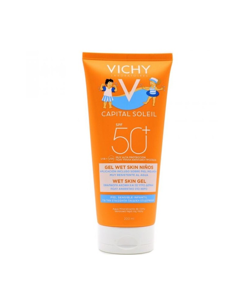 VICHY CAPITAL SOLEIL GEL WET SKIN KID SPF 50 200ML